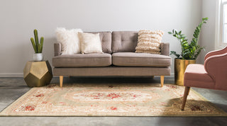 Unique Loom Brown Henry Versailles 6' 0 x 6' 0 Square Rug