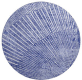 Premium Machine Washable Mayfield AMF542 Navy 8' x 8' Round Rug
