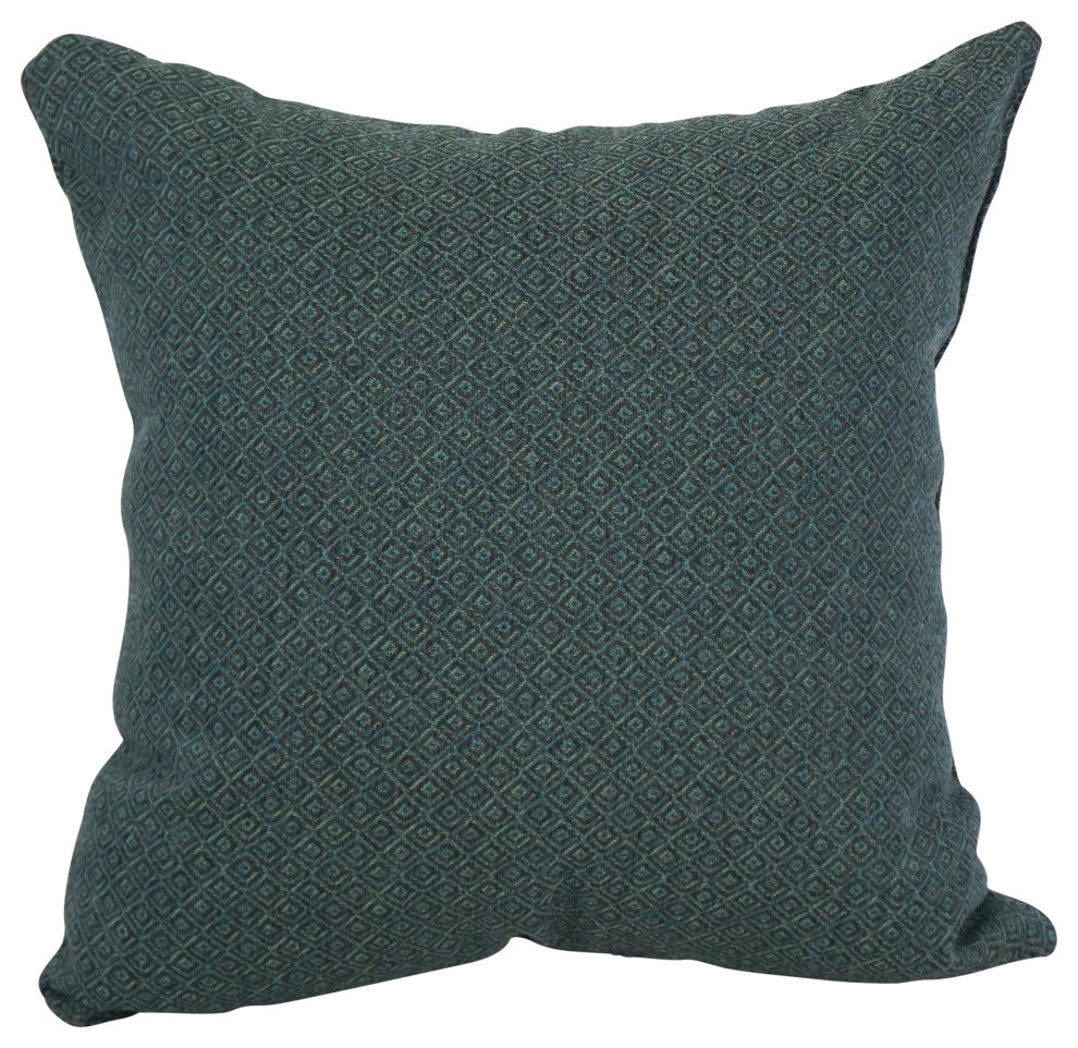 17" Jacquard Throw Pillows With Inserts, Set of 2, Hazeltsb Bluegr