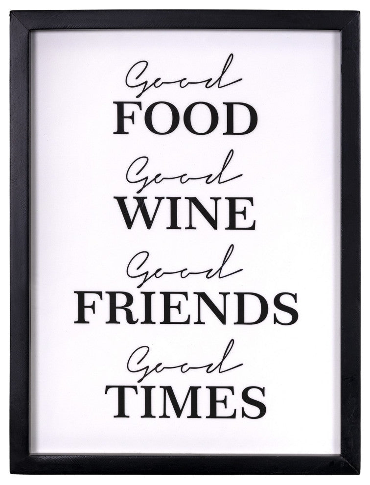 Good Food Good Times Framed Wall Art