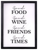 Good Food Good Times Framed Wall Art