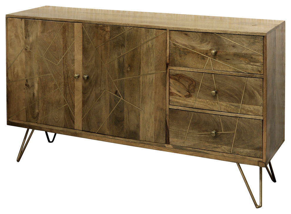 Driver 3 Drawer Credenza