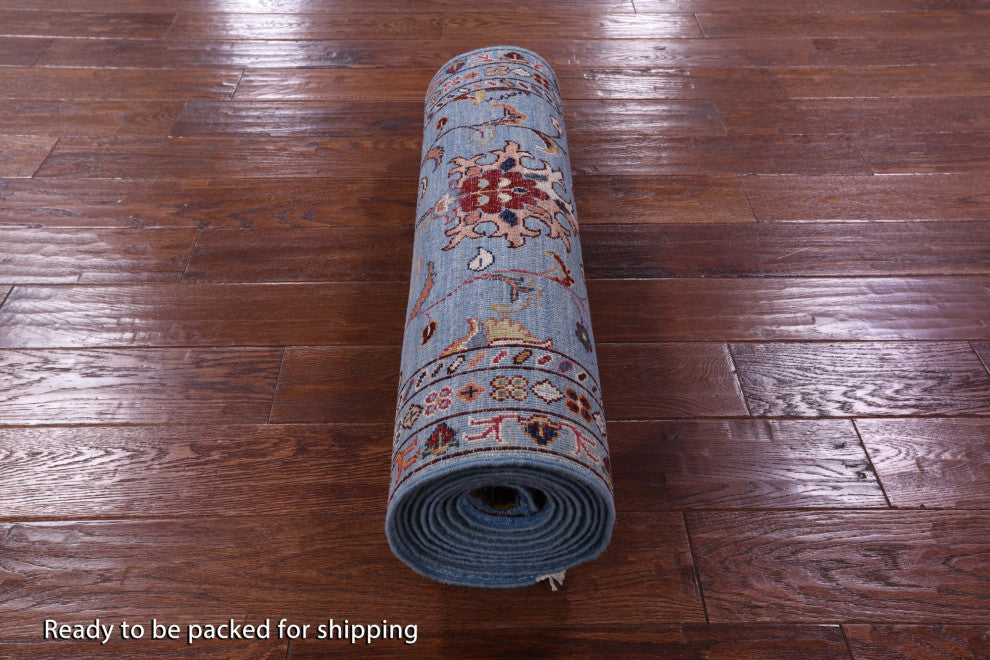 2' 8" X 12' 4" Runner Handmade Persian Tabriz Wool Rug Q11240