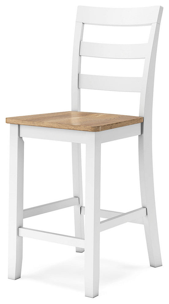 Gesthaven Natural/White Counter Height Barstool