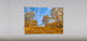 "Autumn Hilltop" Artwork, 4' Shade, Partial Sheer, Left