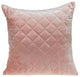 Tufted Diamond Pink Transitional Square Pillow