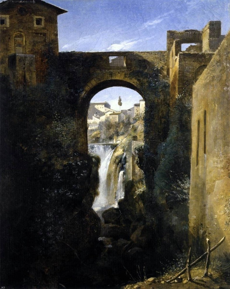Francois-Marius Granet The San Rocco Bridge Wrapped Canvas