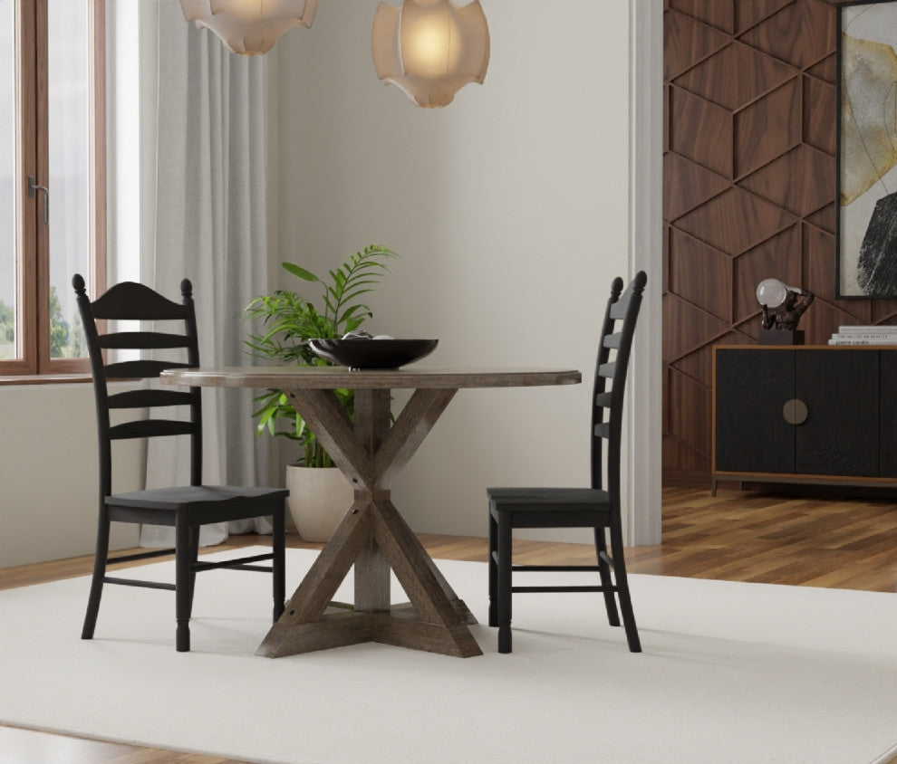 Diana Trestle Base Dining Table, Vintage Walnut