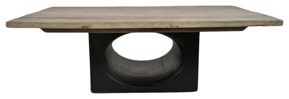 Salvaged Hole Base Coffee Table