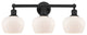 Innovations 616-3W-BK-G91 Fenton 3 Light 24.5" Bath Vanity Light, Matte Black