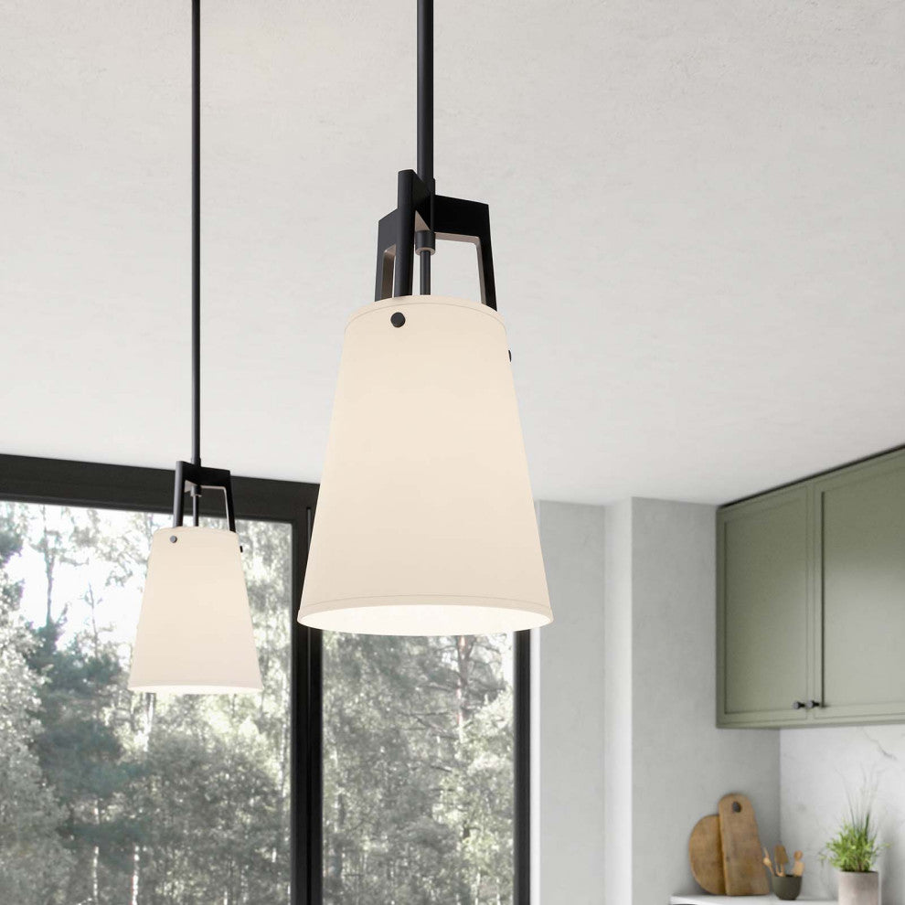 Aspire Pendant Light, White Brass