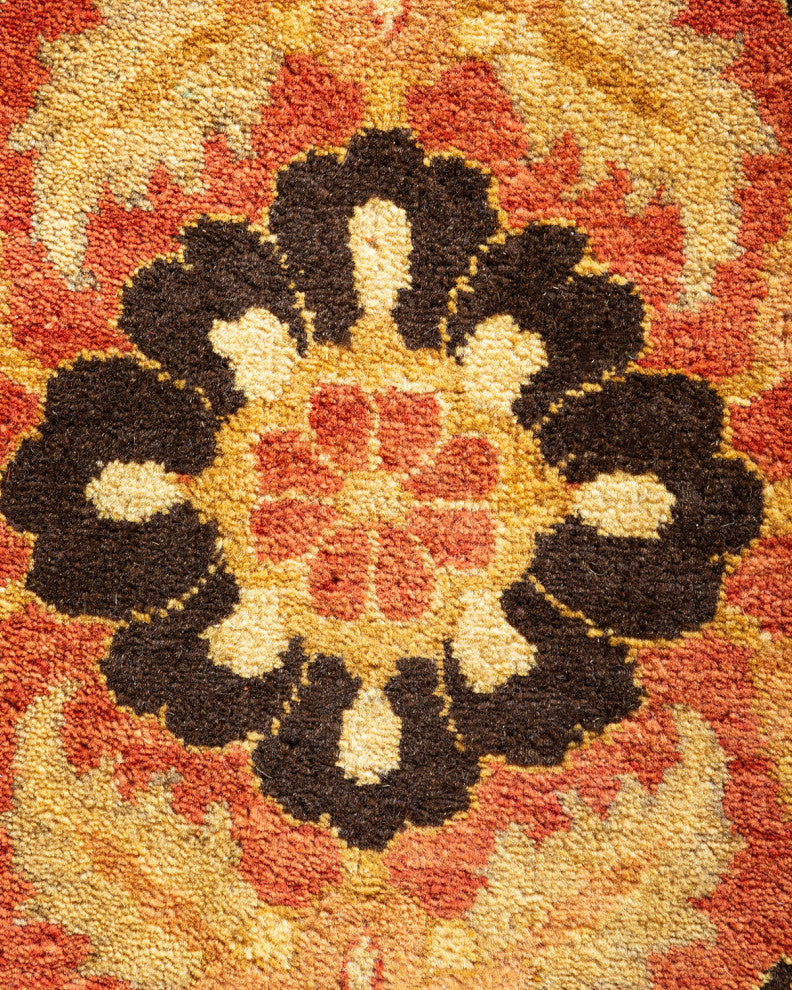 Mya, One-of-a-Kind Hand-Knotted Area Rug Orange, 12'3"x15'5"