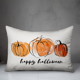 Watercolor Pumpkins 14"x20" Throw Pillow