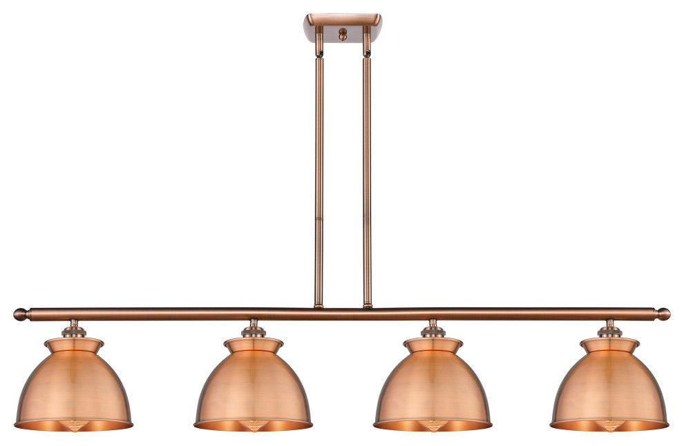 Adirondack 4-Light 48" Stem Island Light, Antique Copper Shade