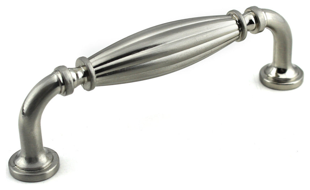 Dowell Series 3131 Handles, 96mm/3.8"CTC, 10 Pack, Brushed Satin/Silver