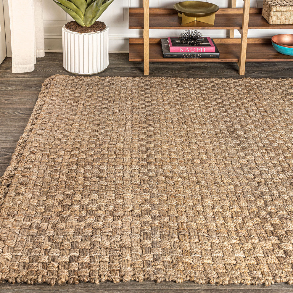 Estera Hand Woven Boucle Area Rug, 8 X 10
