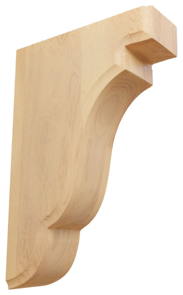 1 3/4"W x 5"D x 7 1/2"H Bedford Wood Bracket, Red Oak