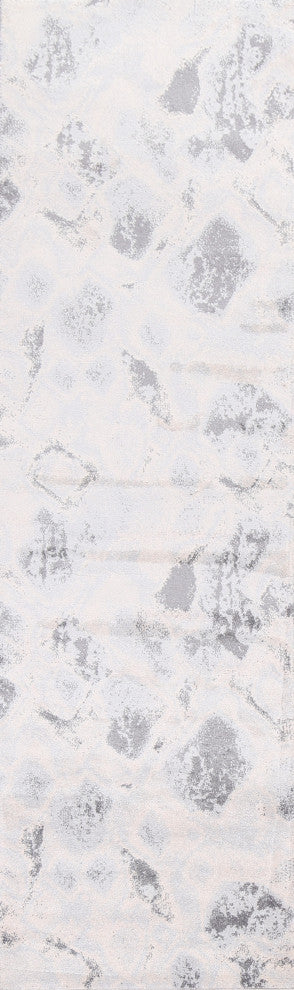 Turkish Abstract Transitional Oriental Rug Contemporary Carpet 3x8