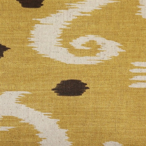 Pillow Decor - Indah Ikat Yellow 12 x 20 Throw Pillow