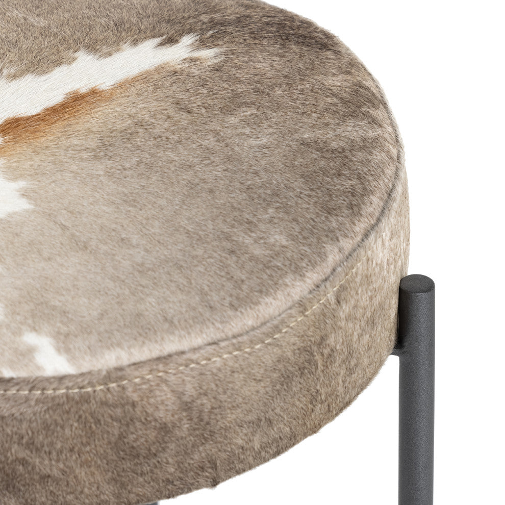 Nocona Stool-Speckled Hide-Counter