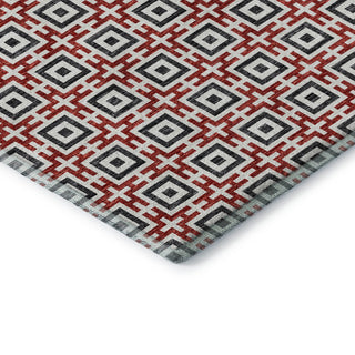 Addison Premium Washable Mayfield AMF139 Red 3' x 5' Rug