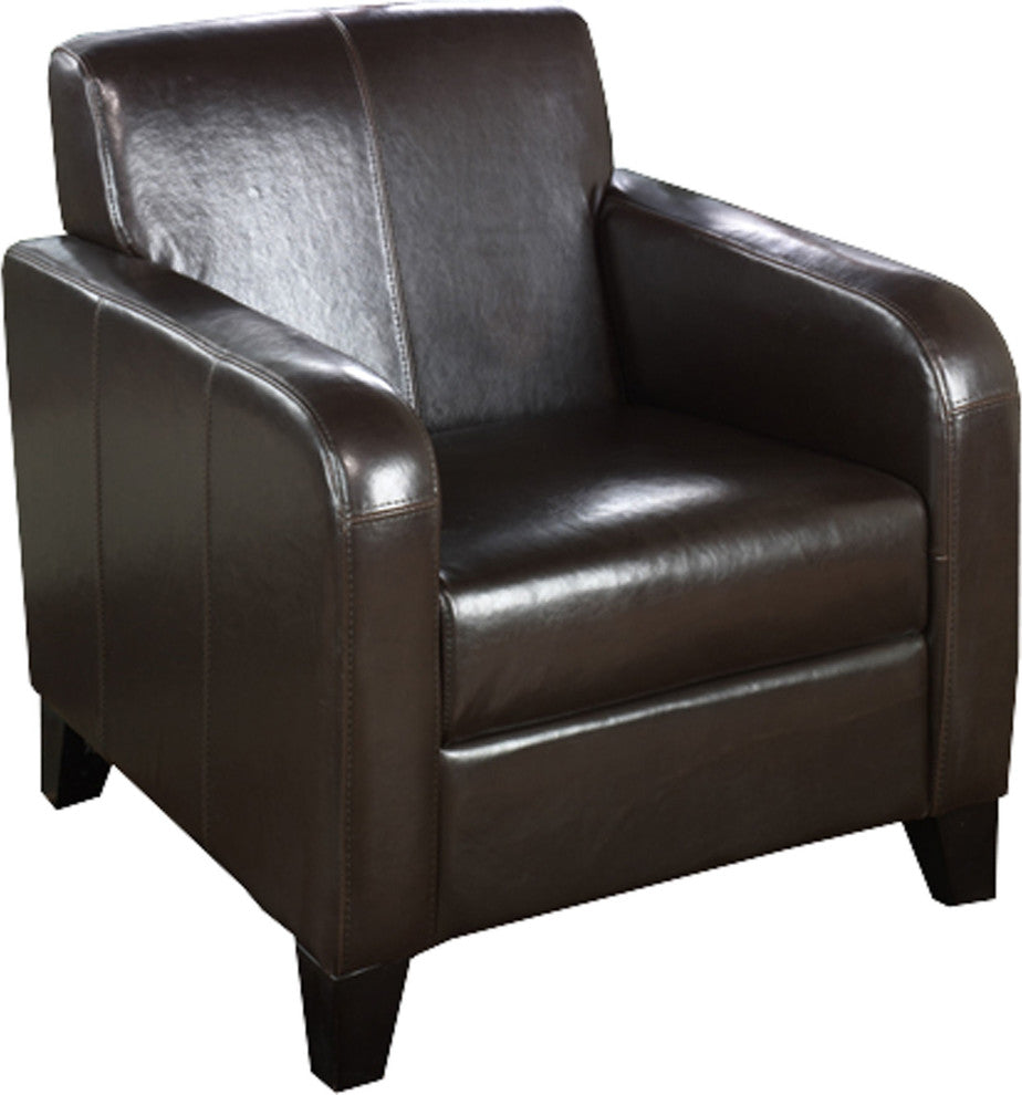 Brown Leather Club Chair