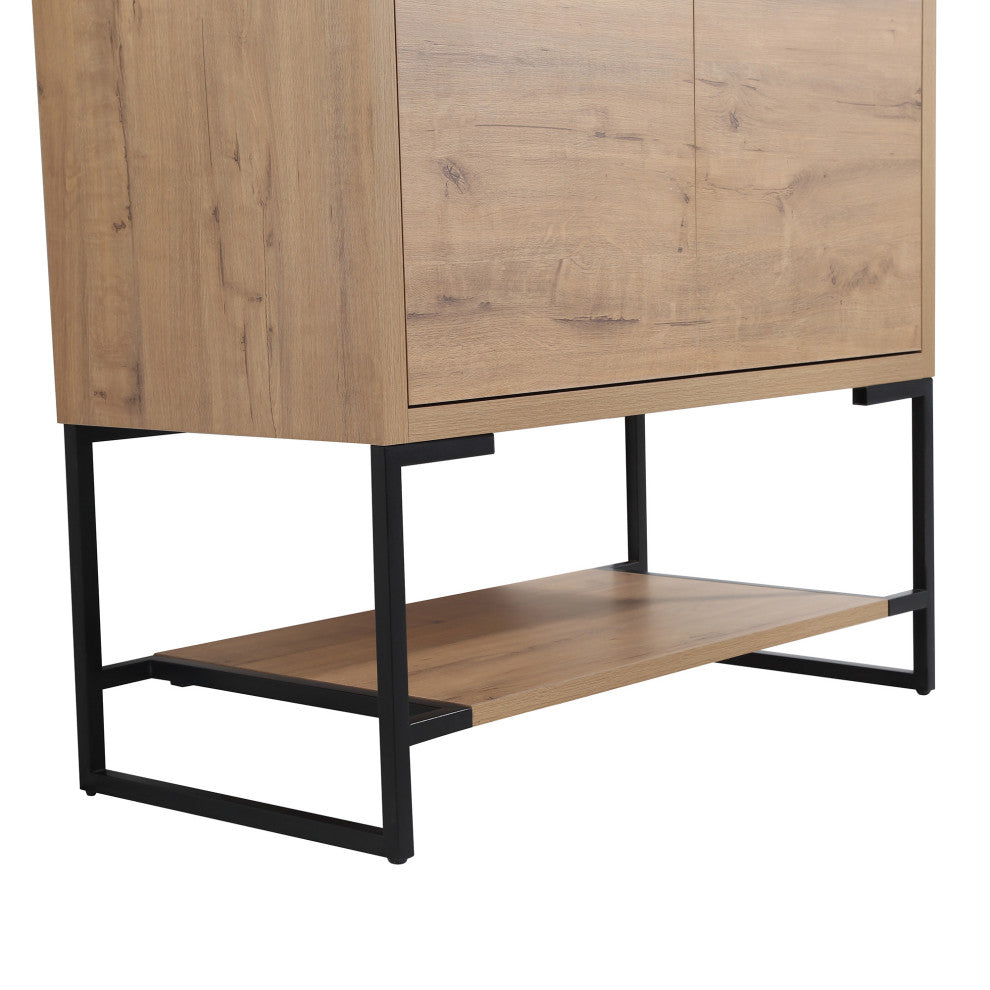 36 inch Plywood Freestanding Bathroom Vanity Set with Integrated Ceramic Sink