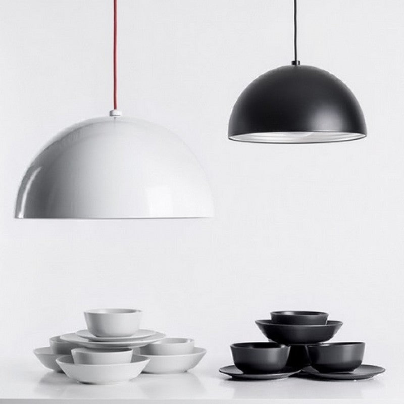 Medium Dome Pendant, Black