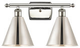 Ballston Cone Bath Vanity Light, Polished Nickel, Polished Nickel