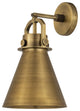 INNOVATIONS LIGHTING 710-1W-BB-M711-8BB-LED Newton Cone Sconce