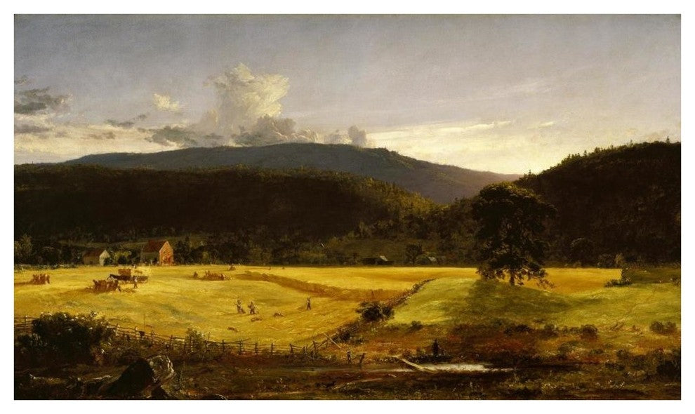 "Bareford Mountains, West Milford, New Jersey, 1850" Paper Art, 42"x25"