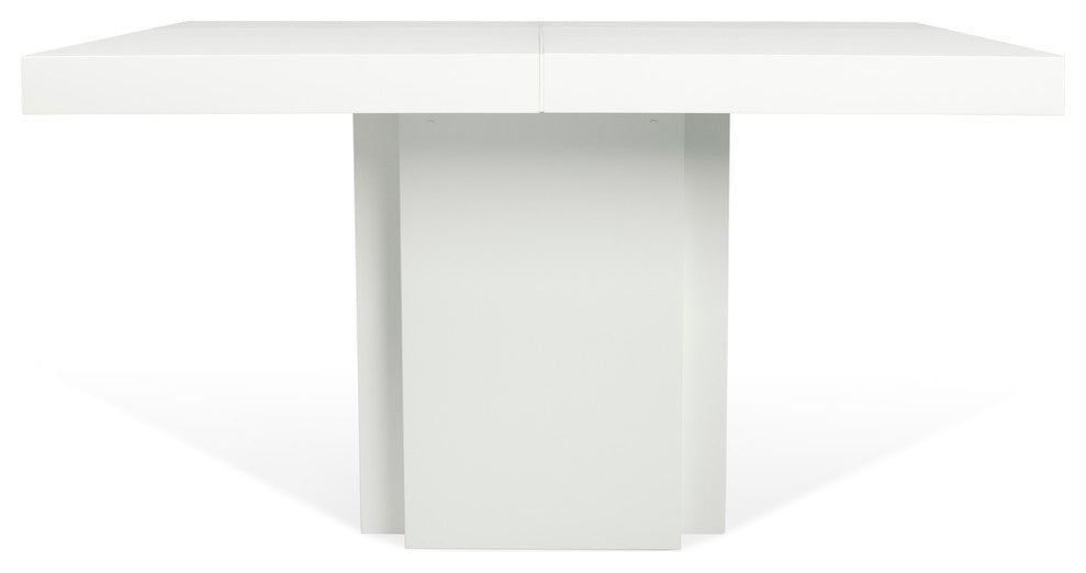 Dusk 59" Dining Table, High Gloss White