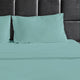 Bluff City Bedding, 1800 Thread Count 4-Piece Set, Aqua Blue, Cal King/King