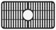 VIGO Silicone Protective Bottom Grid for Single Bowl Kitchen Sink, Matte Black, 25"lx13"w
