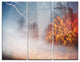 "Storm and Lighting in Autumn Forest" Metal Wall Art, 3 Panels, 36"x28"