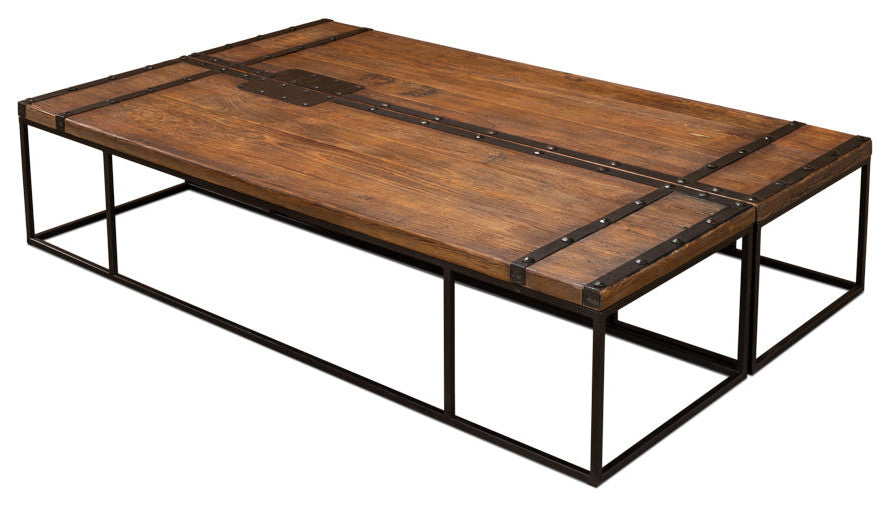 Antique Door Coffee Table Extra Large Size Reclaimed Wood
