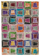 Rug N Carpet - Hand-Knotted Oriental 6' 3" x 9' 1" Over-dyed Patchwork Area Rug