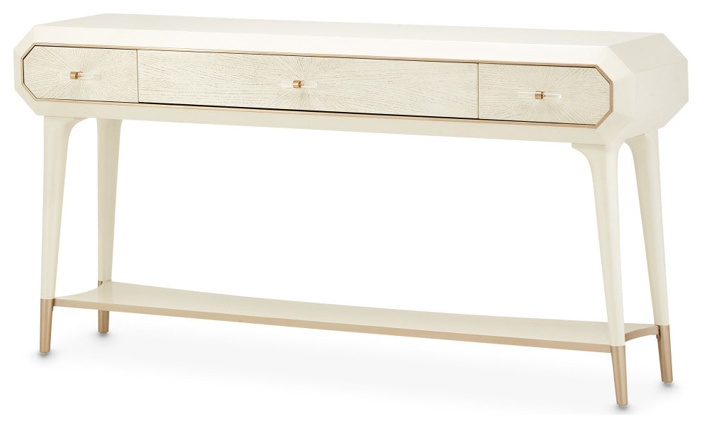 La Rachelle Console Table - Medium Champagne