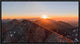 "Running On The Ridge" Framed Canvas Giclee by Ales Krivec, 23x12"