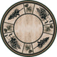 Stoic Pines, Beige, 8' Round