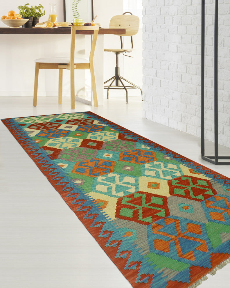 Sangat Kilim Clair Red Runner