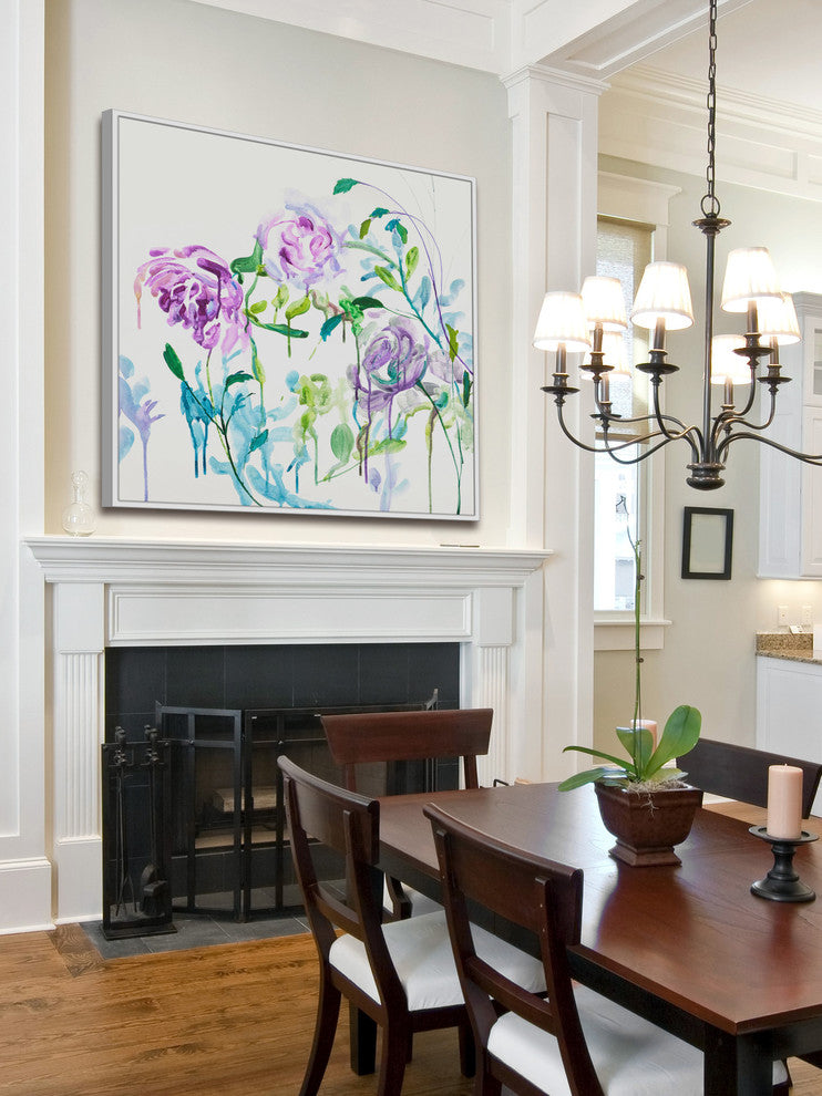Marmont Hill, "Summer Breeze" by Julie Joy Floater Framed Print on Canvas, 48x48