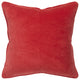 Red Solid Luxurious Modern Throw Pillow