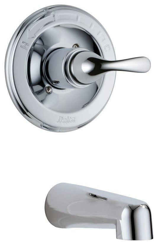 Delta Single-Handle Pressure Balance Wall-Mount Bath Trim, Polished Chrome