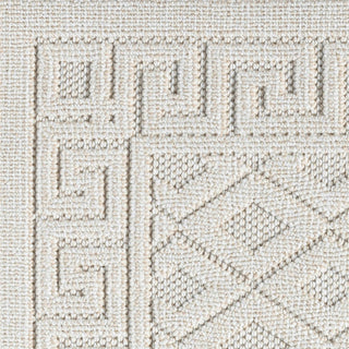 Nimes Diamond Lattice Area Rug, Ivory, 2'3''x3'3''