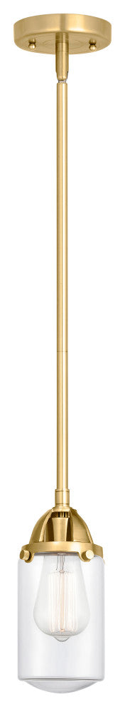 Innovations 288-1S-SG-G312-LED Dover 1 Light 4.5" Mini Pendant, Satin Gold