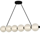 Clarendon LED Linear Chandelier in Matte Black