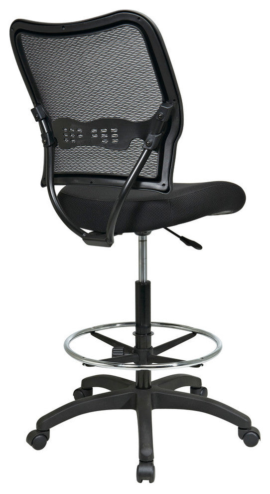Deluxe Airgrid Back Drafting Chair With Black Mesh Seat