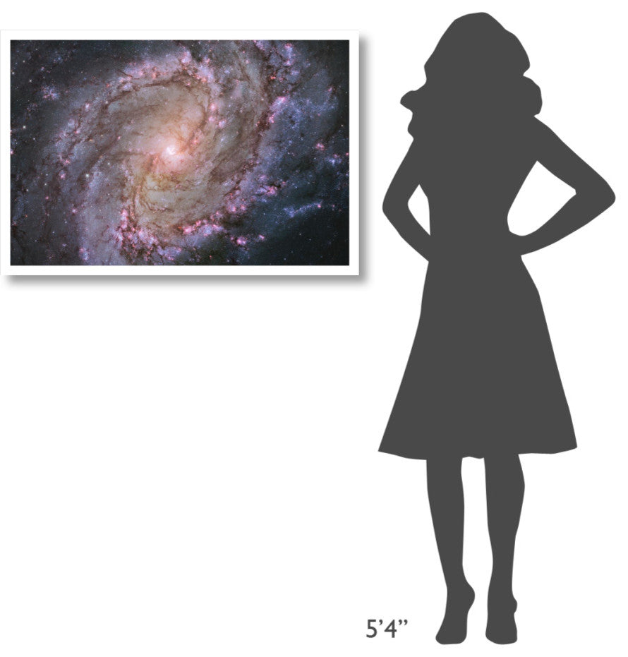 "M83 - Spiral Galaxy" Digital Paper Print by NASA, 38"x26"