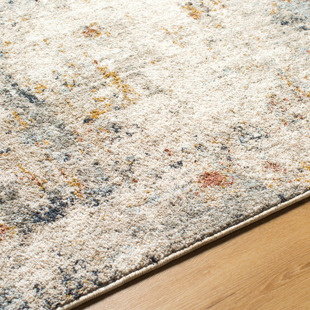 Surya Beckham BCM-2309 Machine Woven Area Rug, Off-White, 7'10" x 10'2"